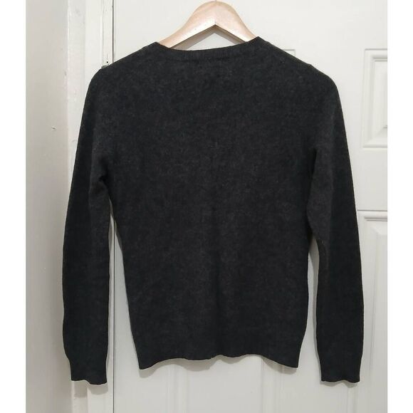Lord and Taylor womens small 100% cashmere sweater lightweight charcoal gray - Picture 5 of 8
